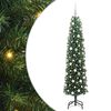 vidaXL Umel&yacute; vianočn&yacute; stromček Zelen&aacute; 180 cm PVC, oceľ a plast