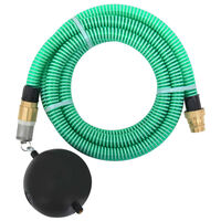 vidaXL Odsávacia hadica s mosadznými spojkami, zelená 1,1" 3 m, PVC