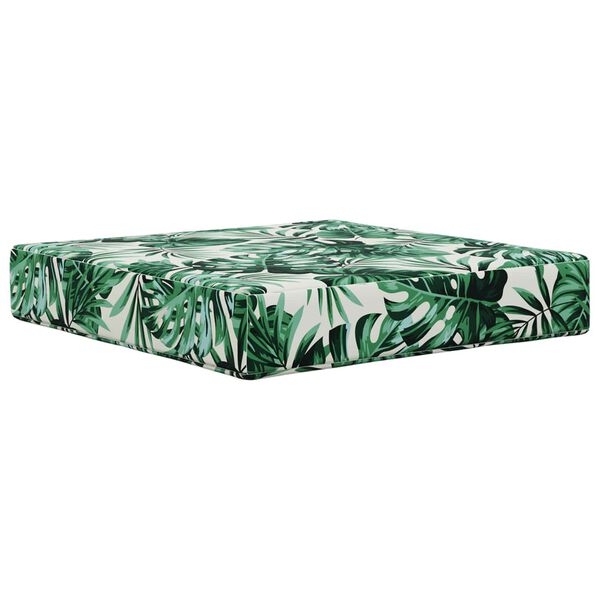 vidaXL Vank&uacute;&scaron; na vonkaj&scaron;iu pohovku 3 pcs Vzor listov Polyester