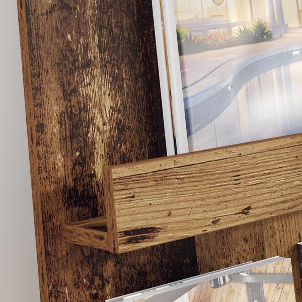 vidaXL Reg&aacute;l na časopisy Star&eacute; drevo 51 x 11 x 102 cm Kompozitn&eacute; drevo