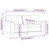 vidaXL 2-miestna pohovka s vank&uacute;&scaron;mi hned&aacute; 120 cm umel&aacute; koža