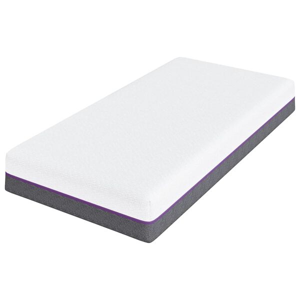 vidaXL Matrac Biela a &scaron;ed&aacute; 80 x 160 cm žak&aacute;rov&aacute; tkanina