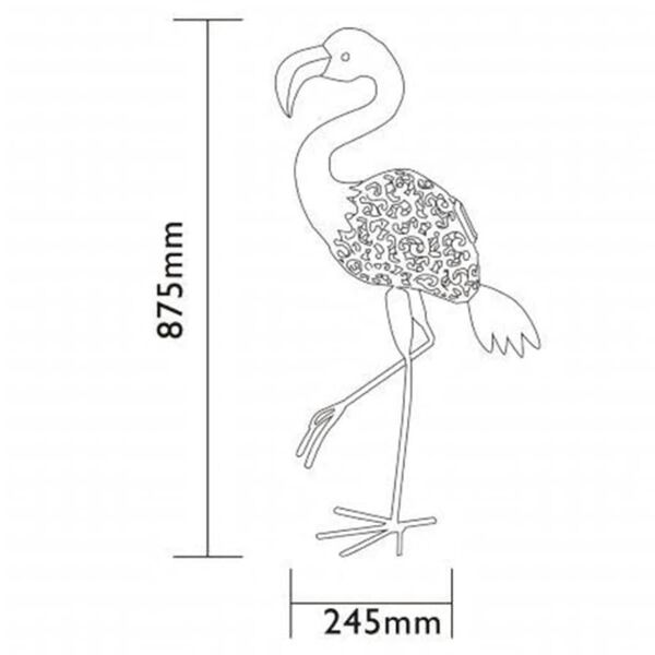 Luxform Sol&aacute;rne LED Deco z&aacute;hradn&eacute; svetlo Flamingo ružov&eacute; 30111