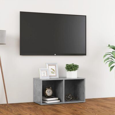 vidaXL TV skrinka, betónovo sivá 72x35x36,5 cm, kompozitné drevo