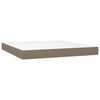 vidaXL Posteľn&yacute; r&aacute;m boxspring s matracom sivohned 160x200 cm l&aacute;tka
