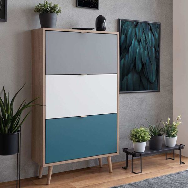 Finori Skrinka na top&aacute;nky C-uba 42, dub sonoma, trojfarebn&aacute;