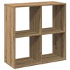 vidaXL Rozdeľovacia knižnica dub artisan 69,5x29x69,5 cm kompoz. drevo