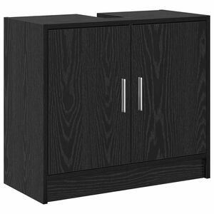 vidaXL K&uacute;peľňov&aacute; skriňa Čierny dub 63 x 29 x 55 cm Kompozitn&eacute; drevo