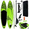 vidaXL Nafukovac&iacute; Stand Up Paddleboard 305x76x15 cm zelen&yacute;
