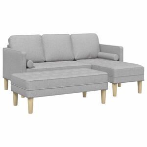 vidaXL Sada pohoviek 2 ks Obl&aacute; &scaron;ed&aacute; Polyester