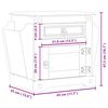 vidaXL Nočný stolík Corona 45x35x47,5 cm borovicový masív