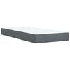 vidaXL Posteľný rám boxspring s matracom tmavosivý 90x200 cm zamat