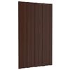 vidaXL Stre&scaron;n&yacute; panel 12 ks Hned&aacute; 80 x 45 cm Pozinkovan&aacute; oceľ