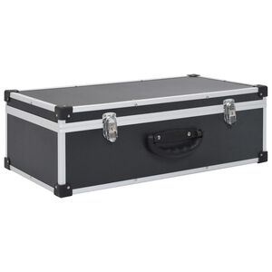 vidaXL Puzdro na 80 CD hlin&iacute;kov&eacute; ABS čierne