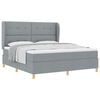 vidaXL Boxspring posteľ s matracom tmavo&scaron;ed&aacute; 90x190 cm Svetlosiv&aacute;