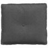 vidaXL Poduška na chrbát Tmavo šedá 50 x 45 cm Kordúrová tkanina