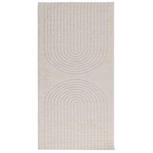 vidaXL Kusov&eacute; koberce Obdĺžnikov&yacute; HUARTE Kr&eacute;mov&aacute; 150 x 80 cm Polyester