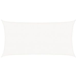 vidaXL Biela tieniaca sieť z HDPE, obdĺžnikov&aacute;, 2x4 m