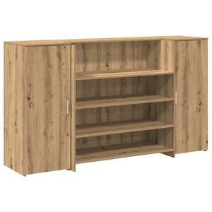 vidaXL Recepčn&yacute; st&ocirc;l dub artisan 180x50x103,5 cm kompozitn&eacute; drevo