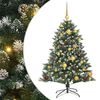 vidaXL Umel&yacute; vianočn&yacute; stromček Zelen&aacute; 120 cm PVC, plast a oceľ
