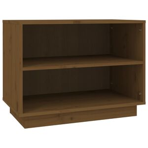 vidaXL Skrinka na top&aacute;nky medovo-hned&aacute; 60x34x45 cm mas&iacute;vna borovica