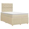 vidaXL Posteľ boxspring s matracom Kr&eacute;mov&aacute; 120 x 190 cm L&aacute;tka