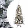 vidaXL Umel&yacute; vianočn&yacute; stromček s vianočn&yacute;mi guľami 150 cm 150 LED