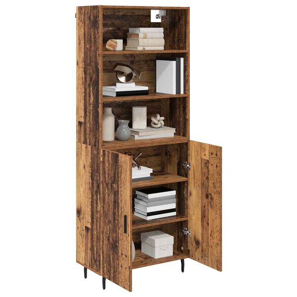 vidaXL Highboard Star&eacute; drevo 69,5 x 34 x 180 cm