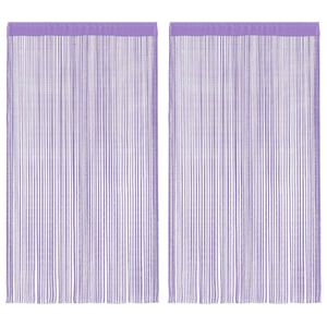 vidaXL &Scaron;n&uacute;rkov&eacute; z&aacute;vesy 2 ks fialov&eacute; 100x250 cm