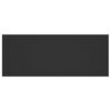 vidaXL Čelo postele čierne 200x1,5x80 cm spracované drevo