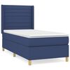 vidaXL Posteľn&yacute; r&aacute;m boxsping s matracom modr&yacute; 80x200 cm l&aacute;tka