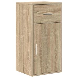 vidaXL Serv&iacute;rovacia skriňa so z&aacute;suvkou Sonoma dub 38 x 34 x 75 cm