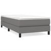 vidaXL Posteľn&yacute; r&aacute;m s boxspringom tmavosiv&aacute; 90x200 cm l&aacute;tka