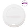 VidaXL Papierov&eacute; viečka na &scaron;&aacute;lky k&aacute;vy &Oslash;90 mm 12oz/16oz 1000 ks plast