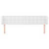 vidaXL Čelo postele so záhybmi biely 163x23x78/88 cm umelá koža