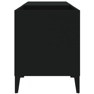vidaXL Skrinka na platne, čierna 84,5x38x48 cm, kompozitné drevo
