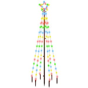 vidaXL Vianočn&yacute; stromček s hrotom 108 farebn&yacute;ch LED 180 cm