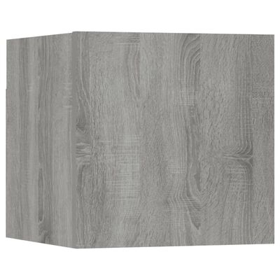 vidaXL 7-dielna súprava TV skriniek sivý dub sonoma spracované drevo