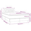 vidaXL Boxspring posteľ s matracom sivohned&yacute; 120x200 cm l&aacute;tka