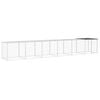vidaXL Klietka pre kurčat&aacute; strecha antracitov&aacute; 603x98x90 cm poz. oceľ