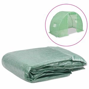 vidaXL N&aacute;hradn&aacute; plachta na sklen&iacute;k (4,5 m&sup2;) 300x150x200 cm, zelen&aacute;