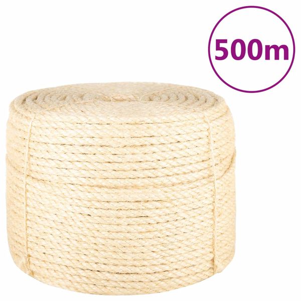 vidaXL Lano 100% sisal 10 mm 500 m