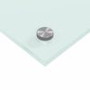 vidaXL Kuchynsk&yacute; backsplash 2 pcs Biela 100 x 40 cm tvrden&eacute; sklo