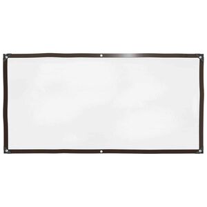 vidaXL Plachta s očkami Priehľadn&aacute; 1 x 2 m Polyetyl&eacute;n