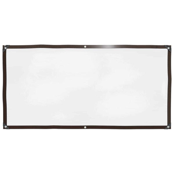 vidaXL Plachta s očkami Priehľadn&aacute; 1 x 2 m Polyetyl&eacute;n