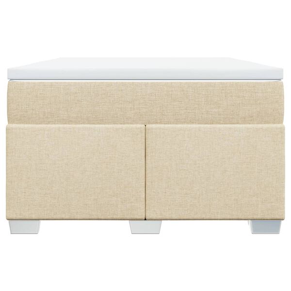 vidaXL Boxspring posteľ s matracom kr&eacute;mov&aacute; 120x190 cm l&aacute;tka