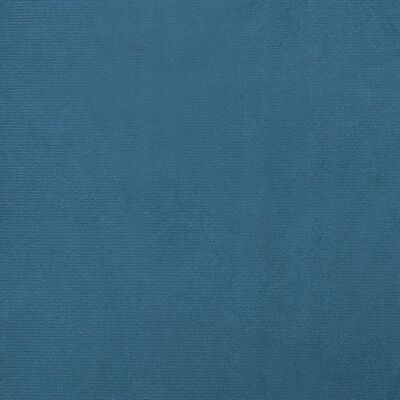 vidaXL Detská pohovka s podnožkou, modrá 100x50x30 cm, zamat