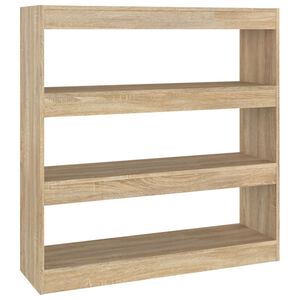 vidaXL Knižnica/deliaca stena dub sonoma 100x30x103 cm