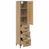 vidaXL Highboard Remeseln&yacute; dub 34,5 x 34 x 180 cm Kompozitn&eacute; drevo