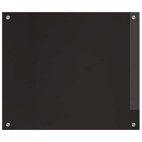 vidaXL Kuchynský backsplash Čierna 70 x 60 cm tvrdené sklo